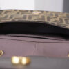 Fendi Women C’mon Small Brown FF Jacquard Fabric Bag Fendi Women C’mon Small Brown FF Jacquard Fabric Bag