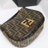 Fendi Women C’mon Small Brown FF Jacquard Fabric Bag Fendi Women C’mon Small Brown FF Jacquard Fabric Bag