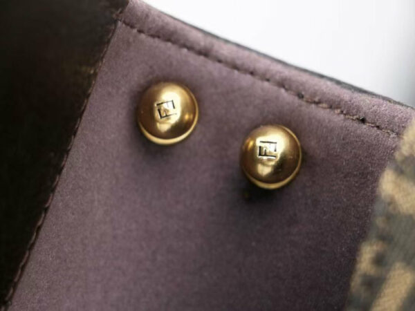 Fendi Women C’mon Small Brown FF Jacquard Fabric Bag Fendi Women C’mon Small Brown FF Jacquard Fabric Bag