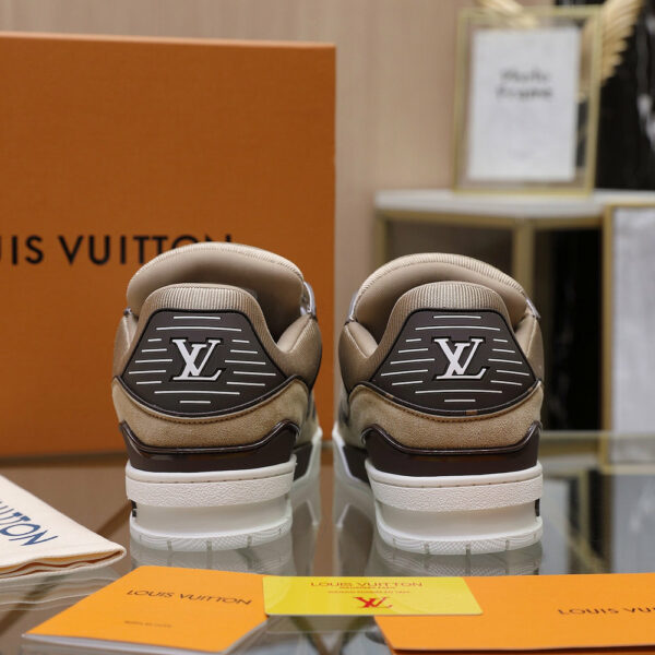 LV Trainer Sneaker Beige Suede Leather 0518C80