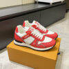 LV Run Away Sneaker Red White Monogram Leather 0523C80 LV Run Away Sneaker Red White Monogram Leather 0523C80