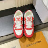 LV Run Away Sneaker Red White Monogram Leather 0523C80 LV Run Away Sneaker Red White Monogram Leather 0523C80