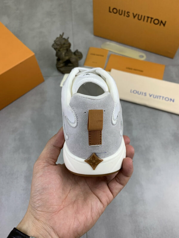 LV Olympia Sneaker White Grey Suede Leather 0530C40