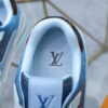 LV Trainer Sneaker Blue Monogram Leather 0518C80 LV Trainer Sneaker Blue Monogram Leather 0518C80