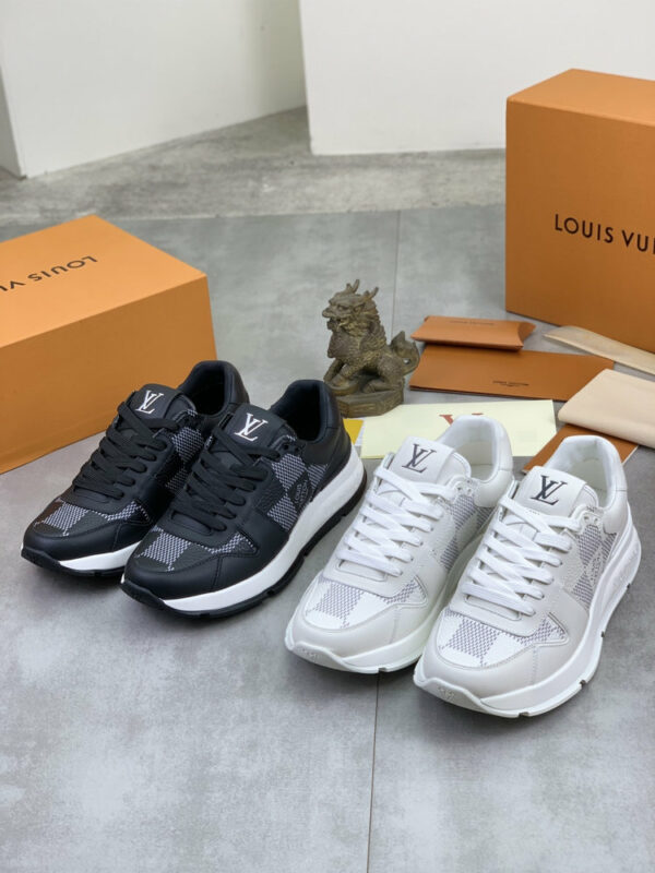 LV Run Away Sneaker Damier Caro Mesh Leather 0522C80