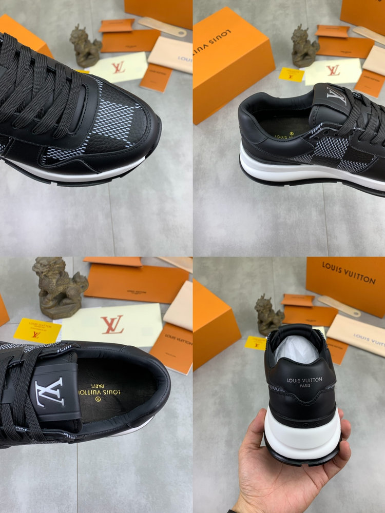 LV Run Away Sneaker Damier Caro Mesh Leather 0522C80 LV Run Away Sneaker Damier Caro Mesh Leather 0522C80