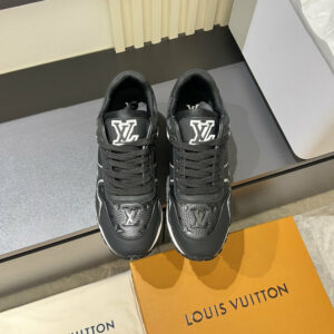 LV Run Away Sneaker Black White Monogram Leather 0523C80 LV Run Away Sneaker Black White Monogram Leather 0523C80