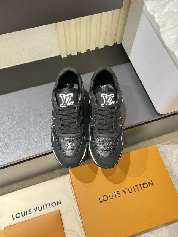 LV Run Away Sneaker Black White Monogram Leather 0523C80 LV Run Away Sneaker Black White Monogram Leather 0523C80