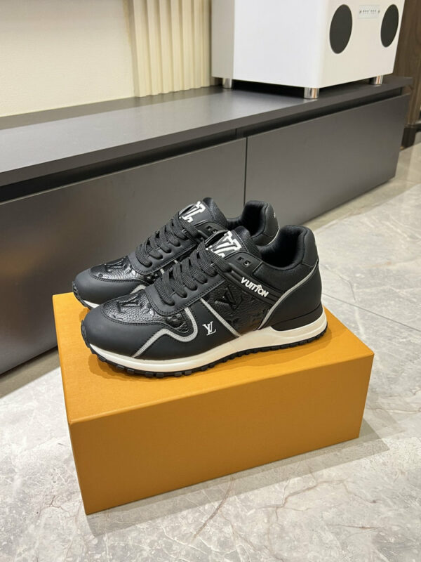 LV Run Away Sneaker Black White Monogram Leather 0523C80 LV Run Away Sneaker Black White Monogram Leather 0523C80