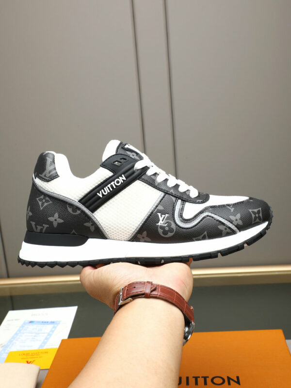 LV Run Away Sneaker Black White Monogram Eclipse 0514C50