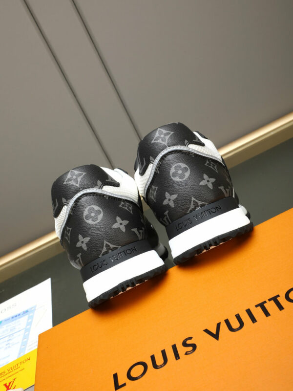 LV Run Away Sneaker Black White Monogram Eclipse 0514C50