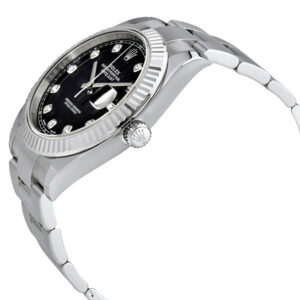 Rolex Oyster Perpetual Datejust Black Diamond Watch