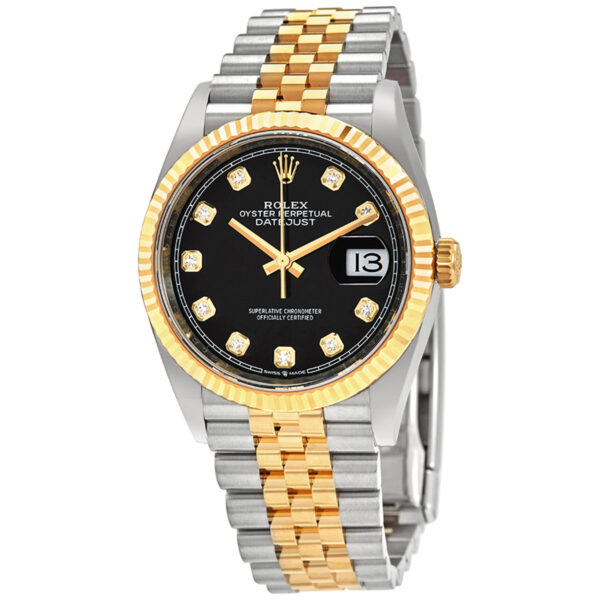 Rolex Datejust 36 Black Diamond Dial Watch