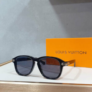 LV Oversized Aviator Sunglasses with Gold-Tone V Detail 147640 4 f88df3a3 result