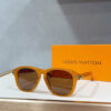 LV Oversized Aviator Sunglasses with Gold-Tone V Detail 147640