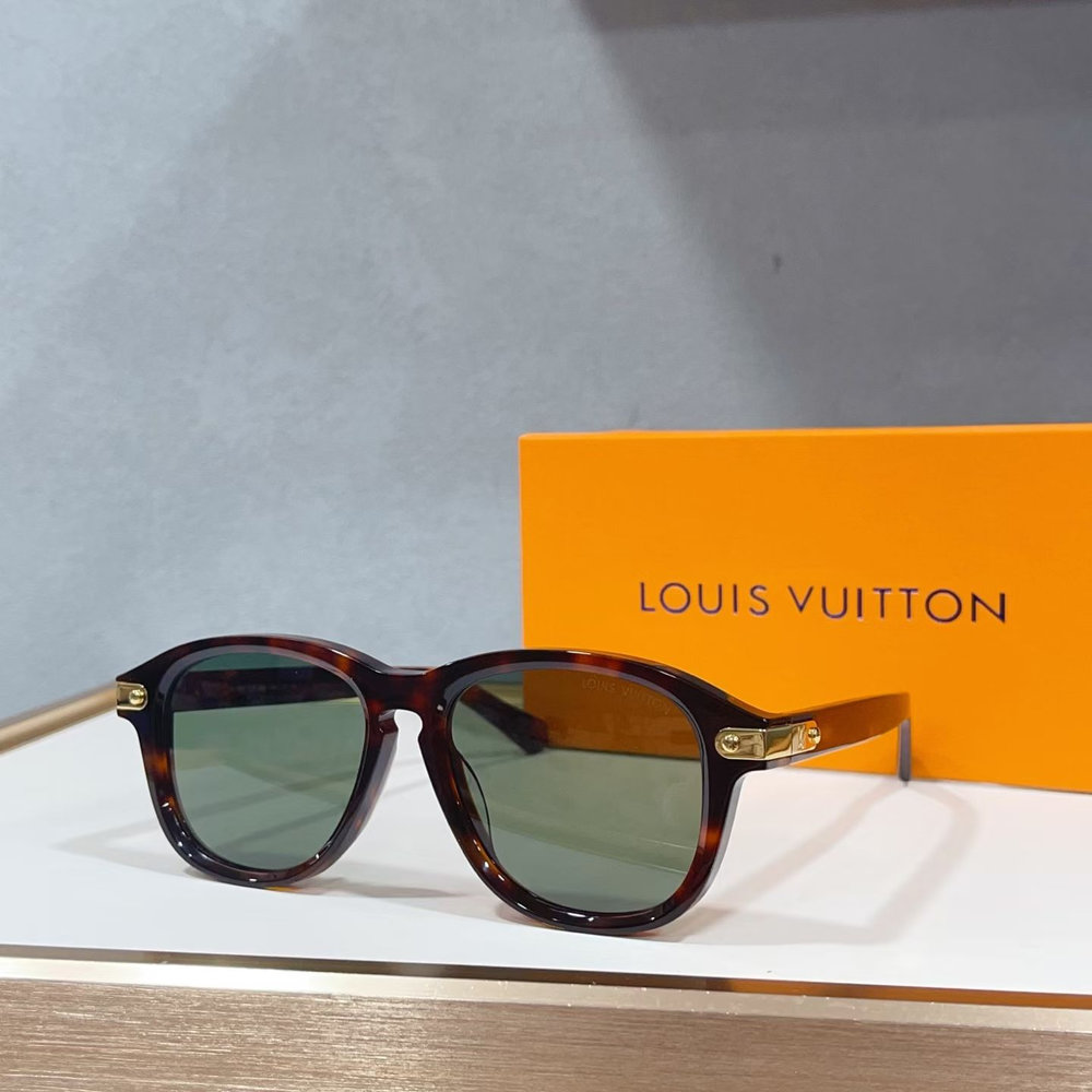 LV Oversized Aviator Sunglasses with Gold-Tone V Detail 147640 LV Oversized Aviator Sunglasses with Gold-Tone V Detail 147640