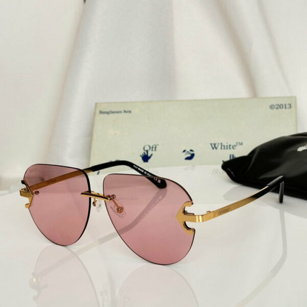 Off-White Alps Rimless Aviator Sunglasses 604010000