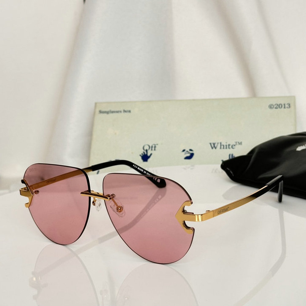 Off-White Alps Rimless Aviator Sunglasses 604010000 Off-White Alps Rimless Aviator Sunglasses 604010000