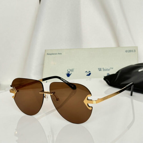 Off-White Alps Rimless Aviator Sunglasses 604010000