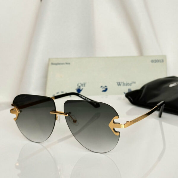 Off-White Alps Rimless Aviator Sunglasses 604010000