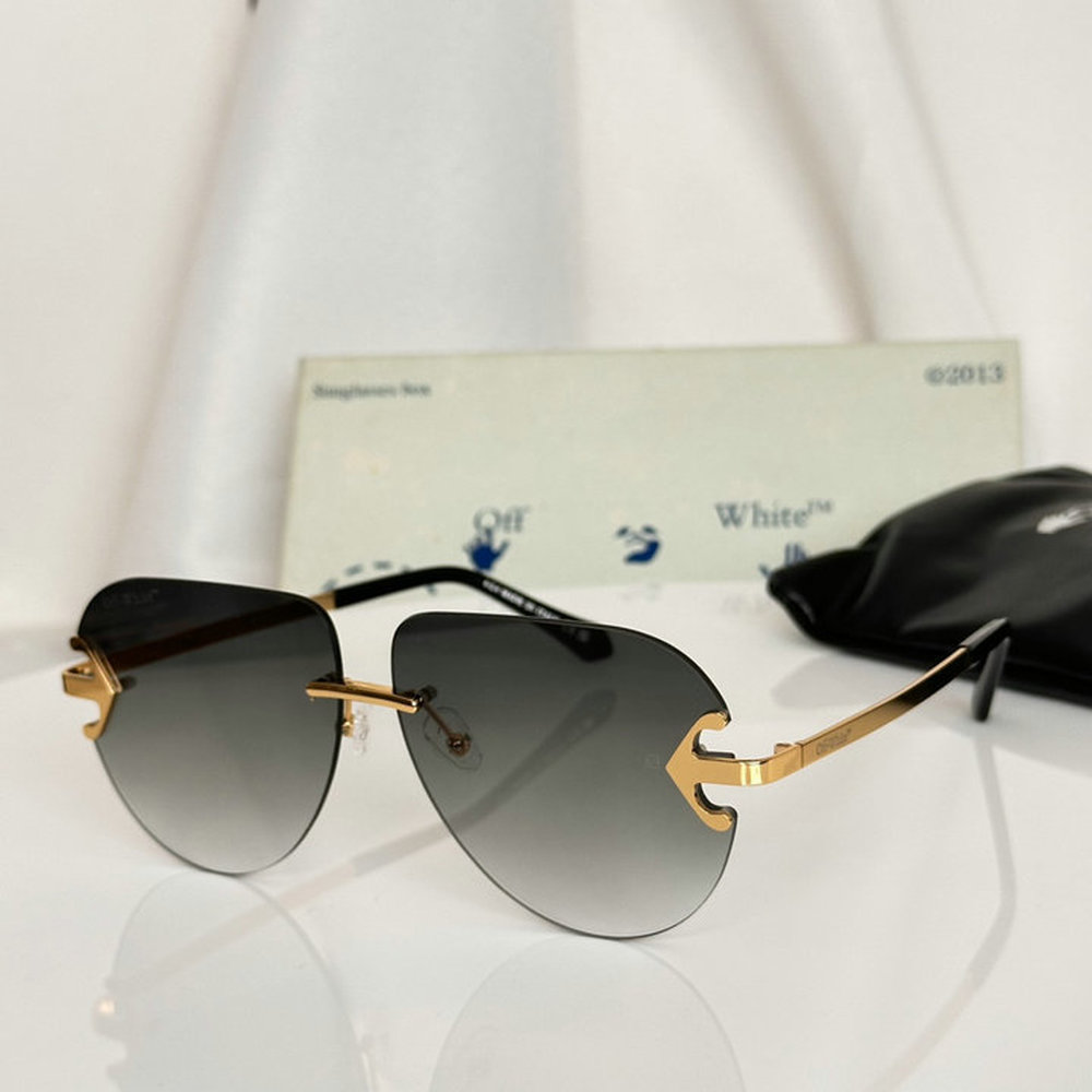 Off-White Alps Rimless Aviator Sunglasses 604010000 Off-White Alps Rimless Aviator Sunglasses 604010000