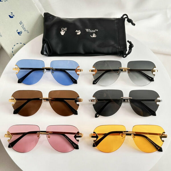 Off-White Alps Rimless Aviator Sunglasses 604010000
