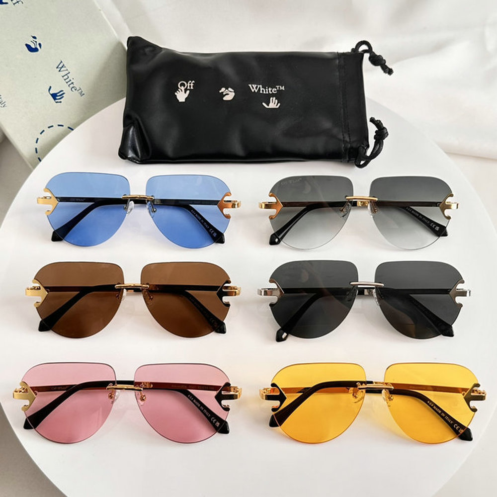 Off-White Alps Rimless Aviator Sunglasses 604010000 Off-White Alps Rimless Aviator Sunglasses 604010000