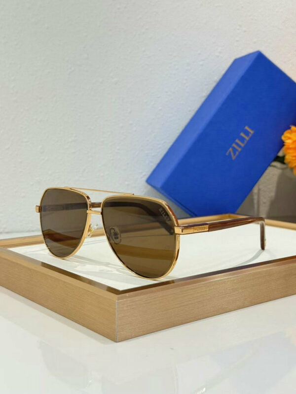 Zilli Luxury Metal Aviator Sunglasses 605160000-1