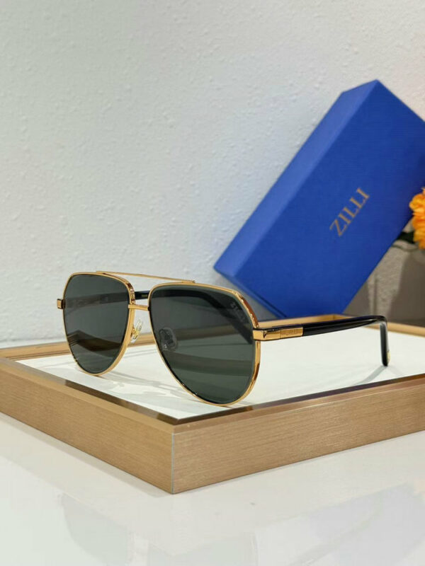 Zilli Luxury Metal Aviator Sunglasses 605160000-1