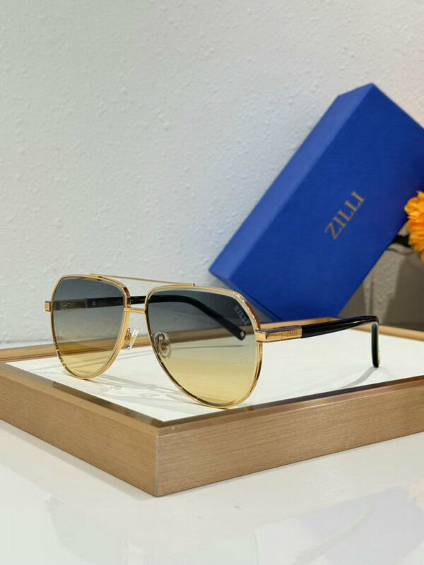 Zilli Luxury Metal Aviator Sunglasses 605160000-1