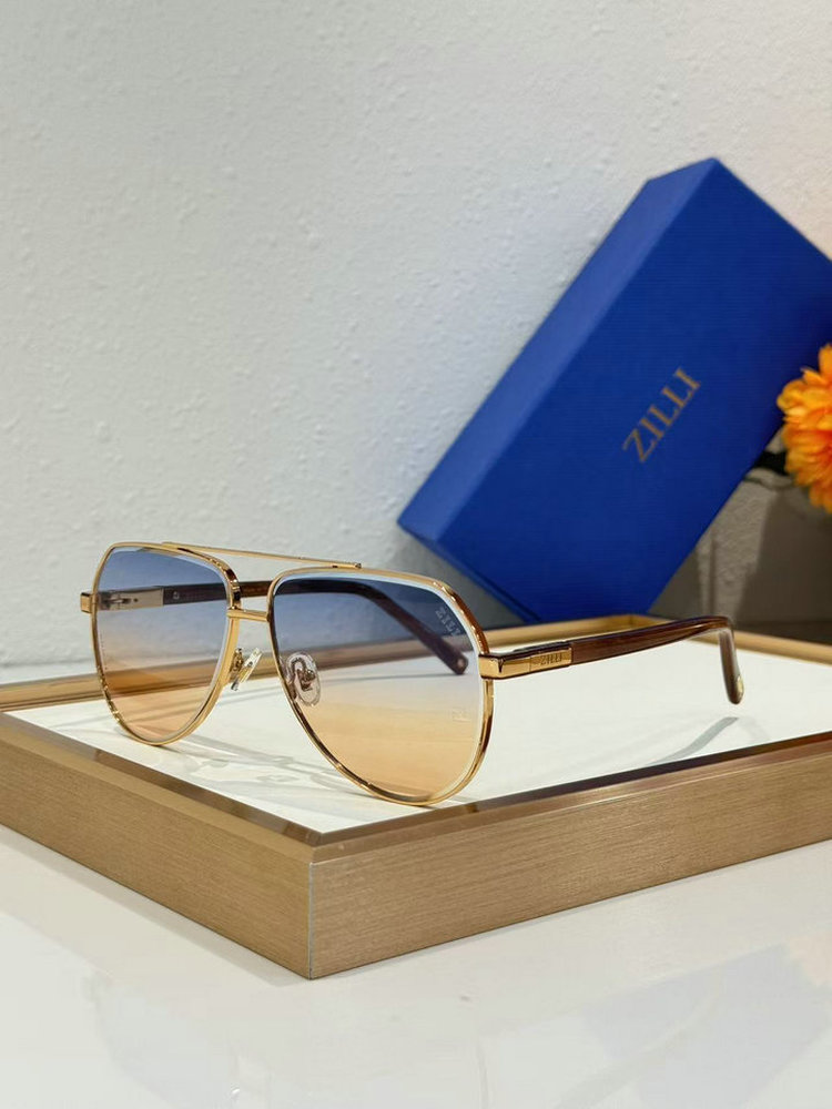 Zilli Luxury Metal Aviator Sunglasses 605160000-1 Zilli Luxury Metal Aviator Sunglasses 605160000-1