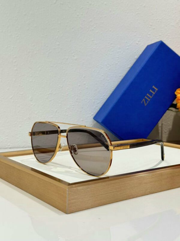 Zilli Luxury Metal Aviator Sunglasses 605160000