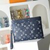 LV Pochette Voyage MM Monogram Ink Navy Blue Clutch Bag 28913 LV Pochette Voyage MM Monogram Ink Navy Blue Clutch Bag 28913