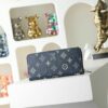 LV Zippy Wallet Monogram Shadow Navy Blue 28777