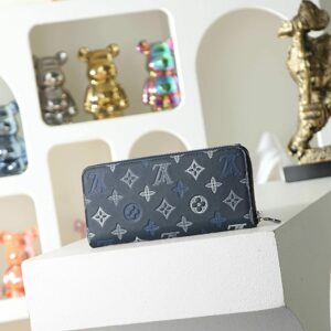 LV Zippy Wallet Monogram Shadow Navy Blue 28777 6 b00a2d25