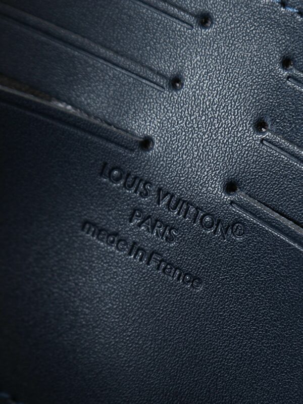 LV Zippy Wallet Monogram Shadow Navy Blue 28777