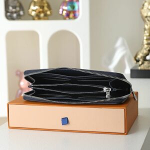LV Zippy Wallet Monogram Shadow Navy Blue 28777