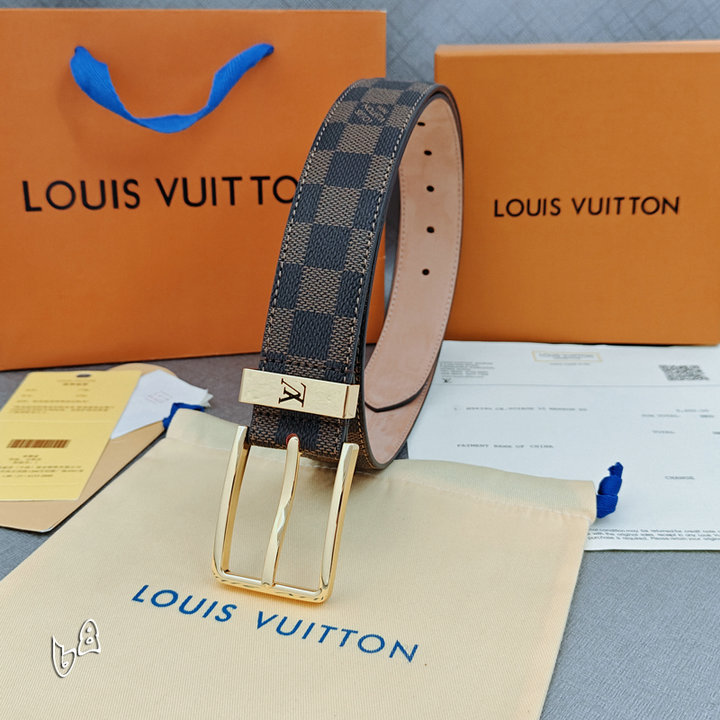 LV Logo Belt 605260140 LV Logo Belt 605260140