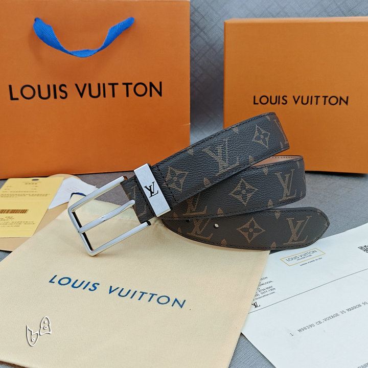 LV Logo Belt 605260140 LV Logo Belt 605260140