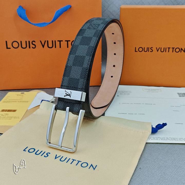 LV Logo Belt 605260140 LV Logo Belt 605260140