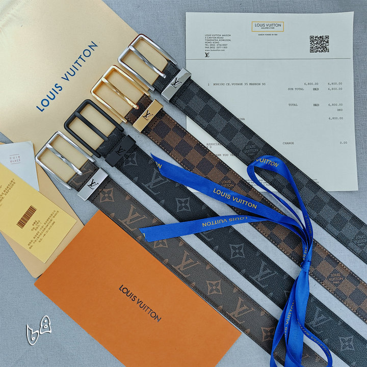 LV Logo Belt 605260140 LV Logo Belt 605260140
