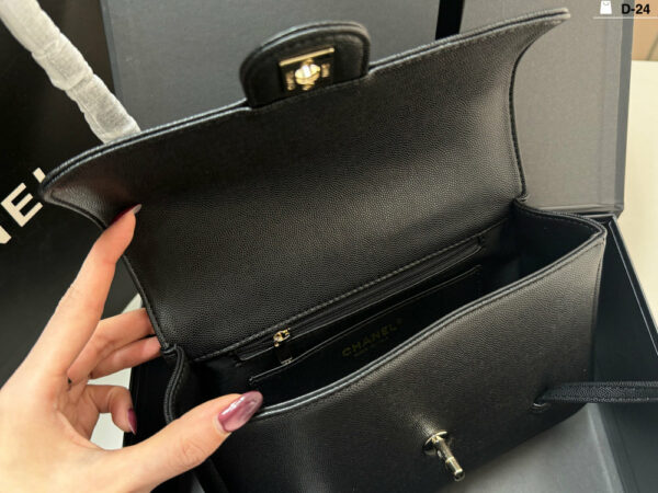 CN Shiny Caviar Mini Preppy Coco Shoulder Bag C4109 CN Shiny Caviar Mini Preppy Coco Shoulder Bag C4109