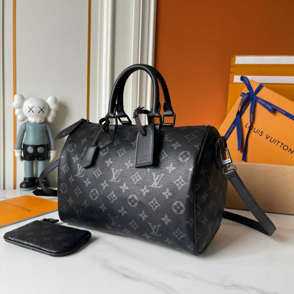 LV Speedy Soft 30 Monogram Eclipse Canvas Bag M13344-M40391 BC
