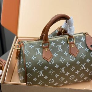 LV Speedy P9 Bandoulière 25 Monogram Canvas Khaki LV267301 QA