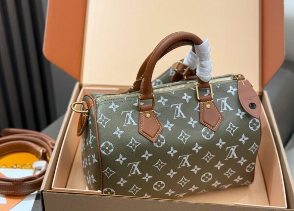 LV Speedy P9 Bandoulière 25 Monogram Canvas Khaki LV267301 QA