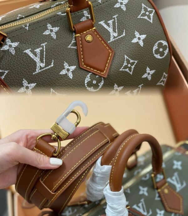 LV Speedy P9 Bandoulière 25 Monogram Canvas Khaki LV267301 QA