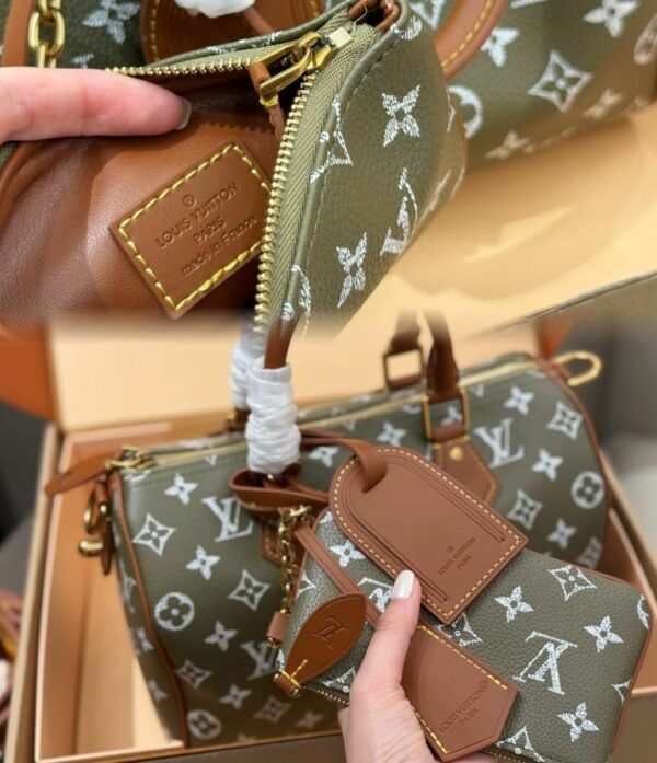 LV Speedy P9 Bandoulière 25 Monogram Canvas Khaki LV267301 QA