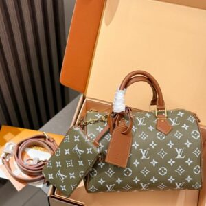 LV Speedy P9 Bandoulière 25 Monogram Canvas Khaki LV267301 QA LV Speedy P9 Bandoulière 25 Monogram Canvas Khaki LV267301 QA